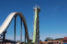 Verr&uuml;ckt is now officially the world's tallest water slide. The ride opened at Schlitterbahn Waterparks on July 10.