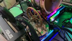 Threadripper chipset cooling with a Stirling Engine