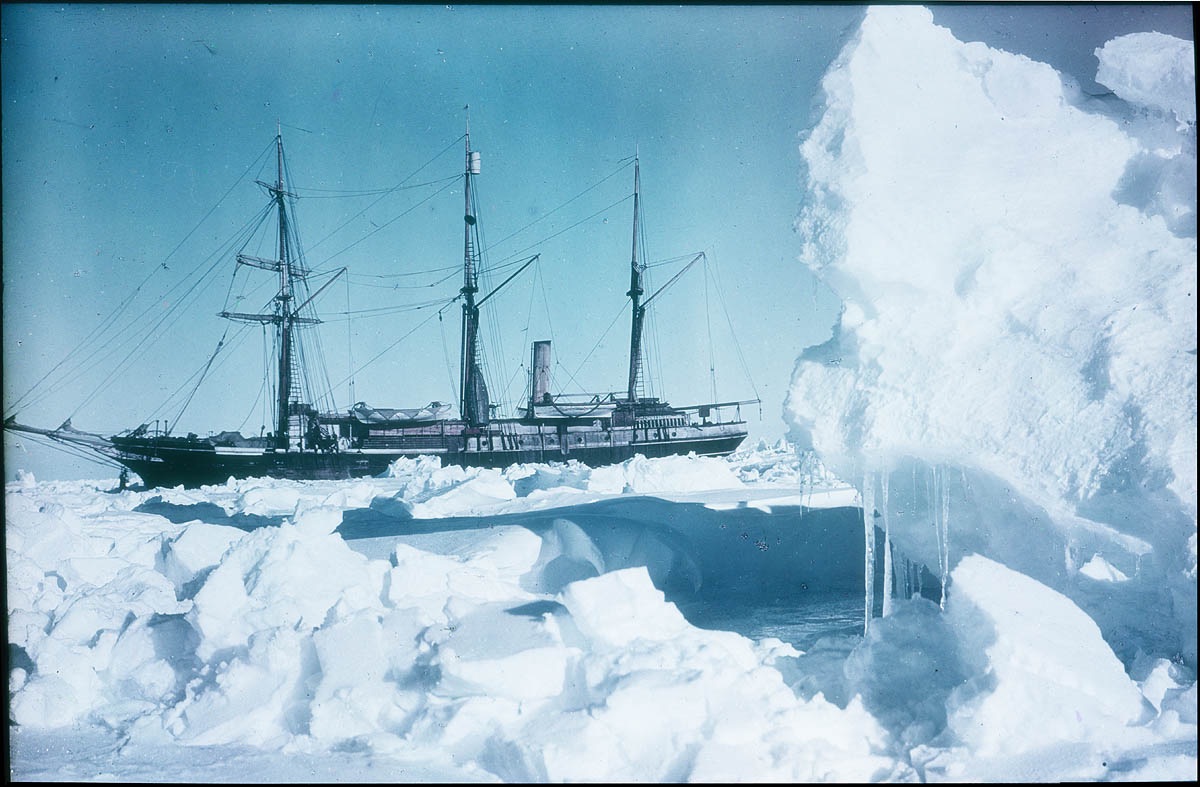 The Endurance trapped in the ice of Antarctica's Weddell Sea in 1915.