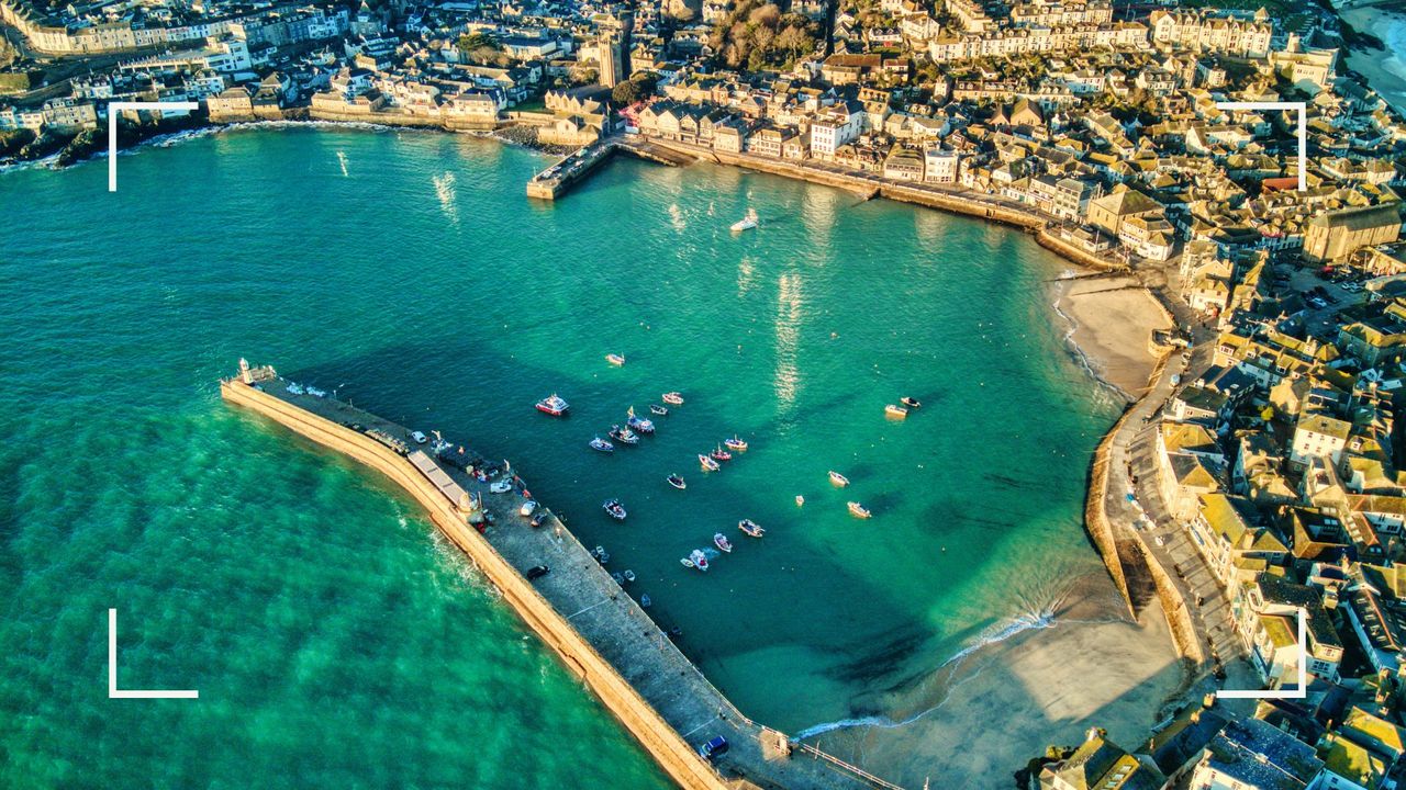 St Ives Harbour In Cornwall 