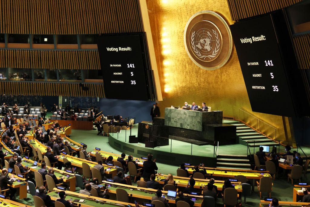 Only 5 Countries, Including North Korea, Vote Against U.N. Resolution ...