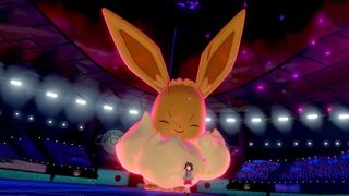 Gigantamax Eevee in Pokemon Sword and Shield