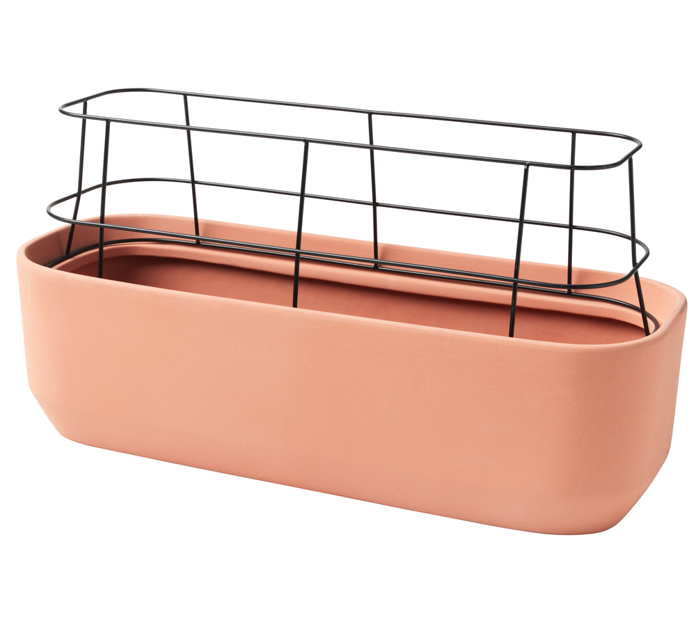 pink colour plant pot