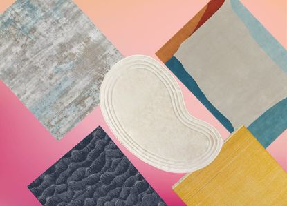 a selection of modern rugs