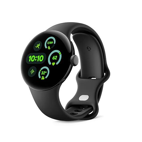 Google Pixel Watch 3 (41 Mm) – Android Smartwatch With Heart Rate Tracking, Advanced Running From Fitbit, Fitness Insights, 24-Hour Battery – Matte Black Aluminium Case – Obsidian Band – Wi-Fi