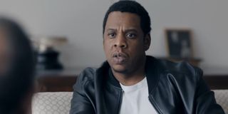 Jay-Z being interviewed for New York Times Magazine