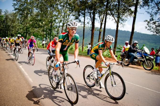 The South African National Team controlled the main group