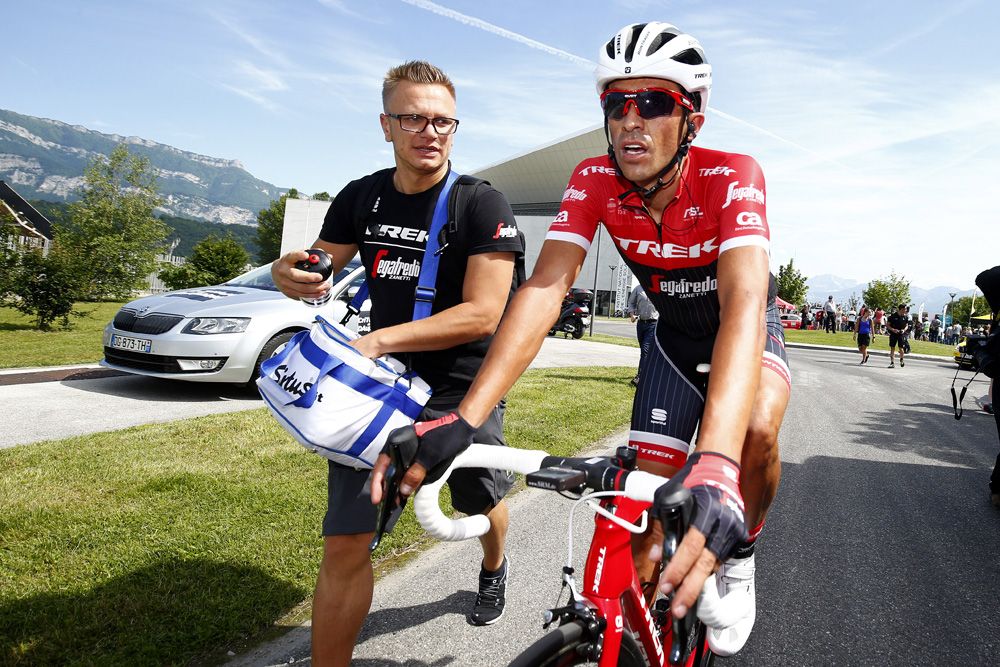 Alberto Contador was fatigued post-stage