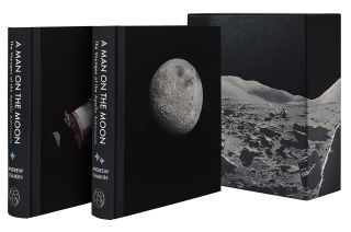 The Folio Society's collector edition of Andrew Chaikin's "A Man on the Moon" is presented in two volumes.