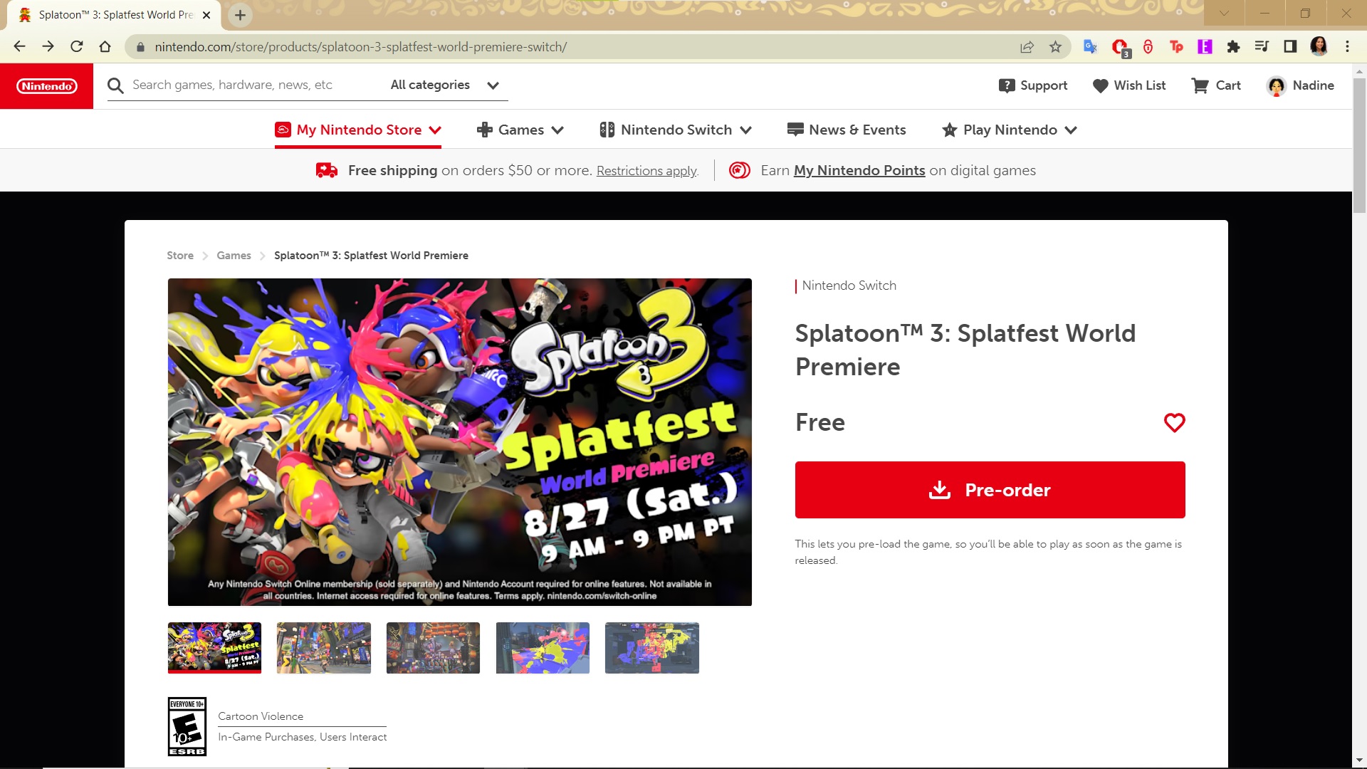 Splatoon 3 Splatfest World Premiere demo download website