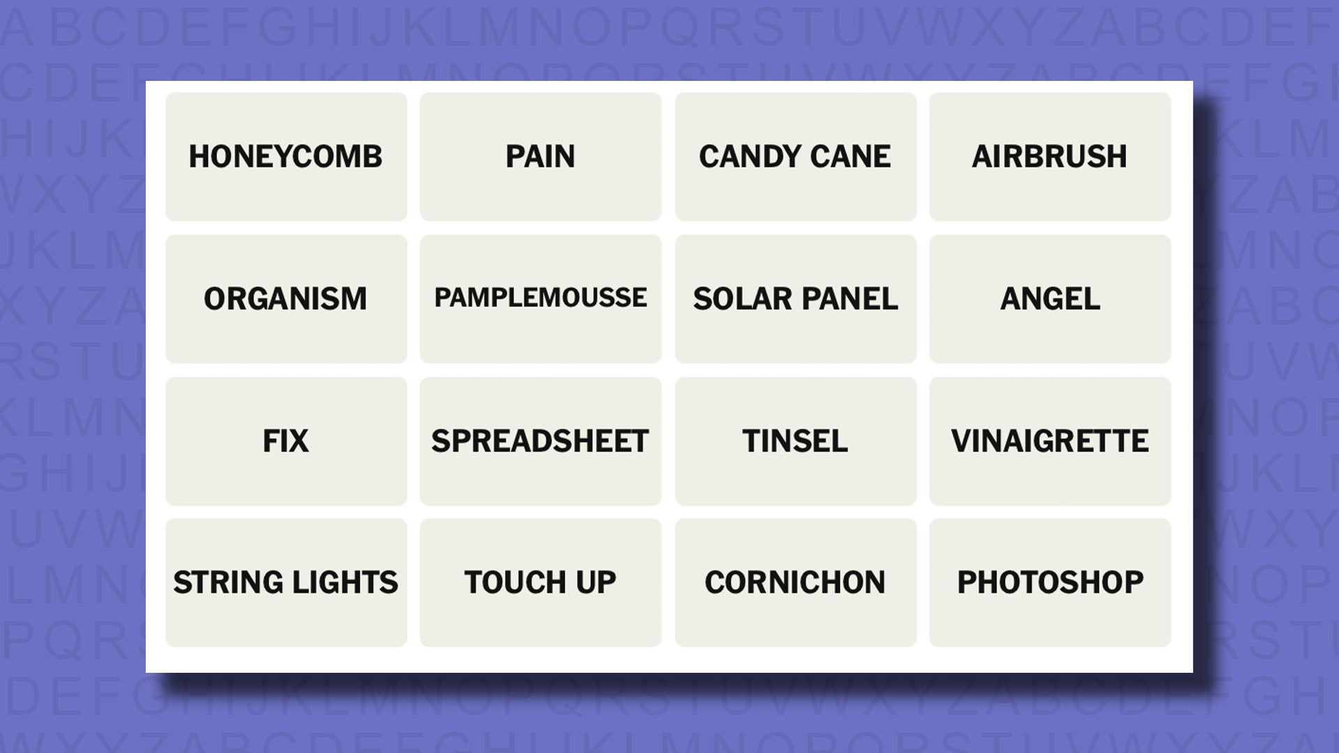 NYT Connections hints for game 816 on a purple background