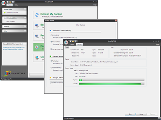 The bundled NovaBackup software supports Windows servers and workstations and the price includes a 10 user license.