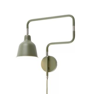 green lamp with adjustable arm