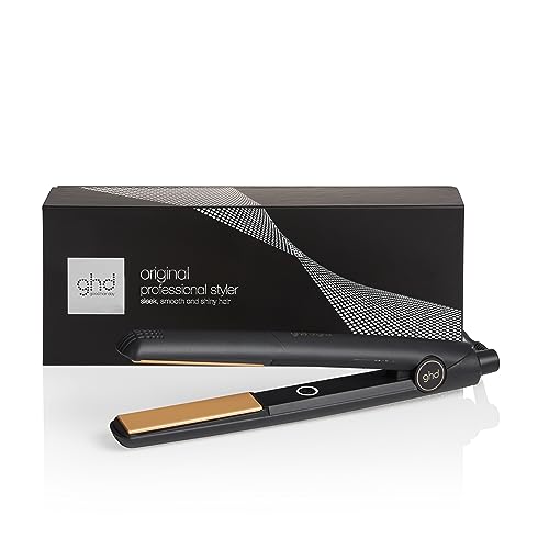 Ghd Original Hair Straightener 
Styler (upgraded) - for Sleek, Smooth 
Soft Styles With Enhanced Shine, No Extreme Heat Damage - for All Hair Types - (uk Plug)