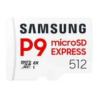 Samsung P9 Express 512GB microSD Express Card | $199.99$94.99 at AmazonSave $5Buy it if: Samsung P9 Express 512GB microSD Express Card | $199.99$94.99 at AmazonSave $5Buy it if: