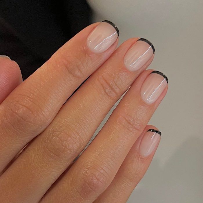 Black French tips