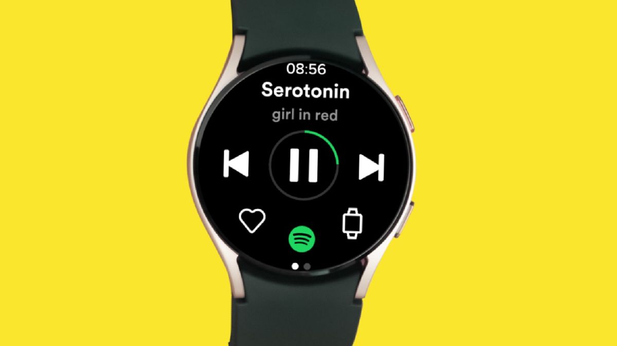 La aplicación Wear OS mejorada de Spotify te permite descargar canciones a tu Galaxy Watch 4