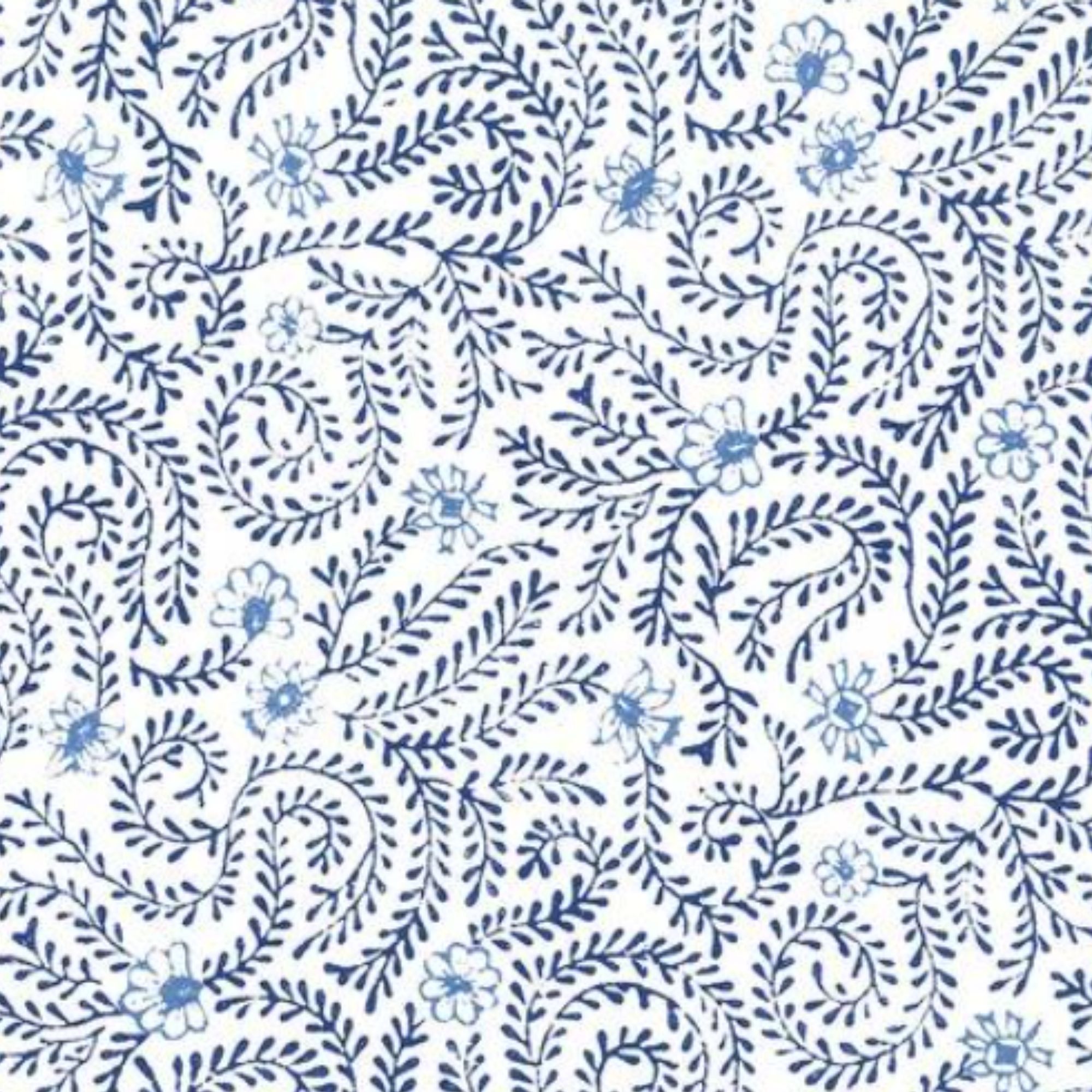 Indiennes 79027 - Indigo Light Blue