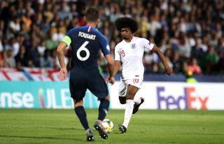 Hamza Choudhury was sent off as England lost to France