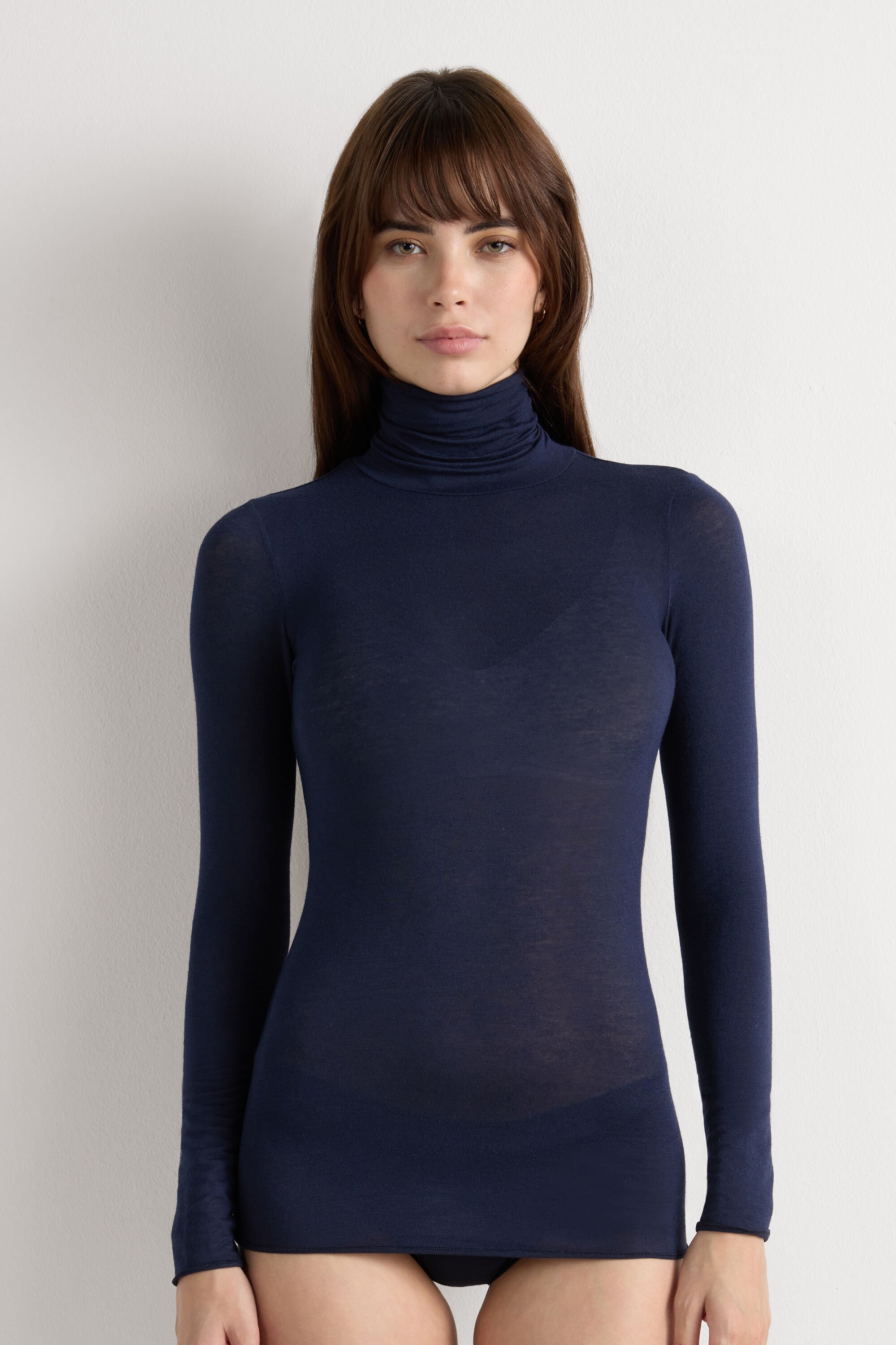 Intimissimi, Modal Cashmere Ultralight High-Neck Top