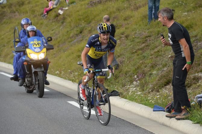 Nicolas Roche (Team Saxo-Tinkoff) dug in and pulled out a solid performance on stage 15