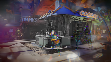 tides of tomorrow screenshot showing a character running through a town