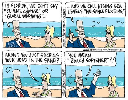 Editorial cartoon U.S. Florida Climate Change