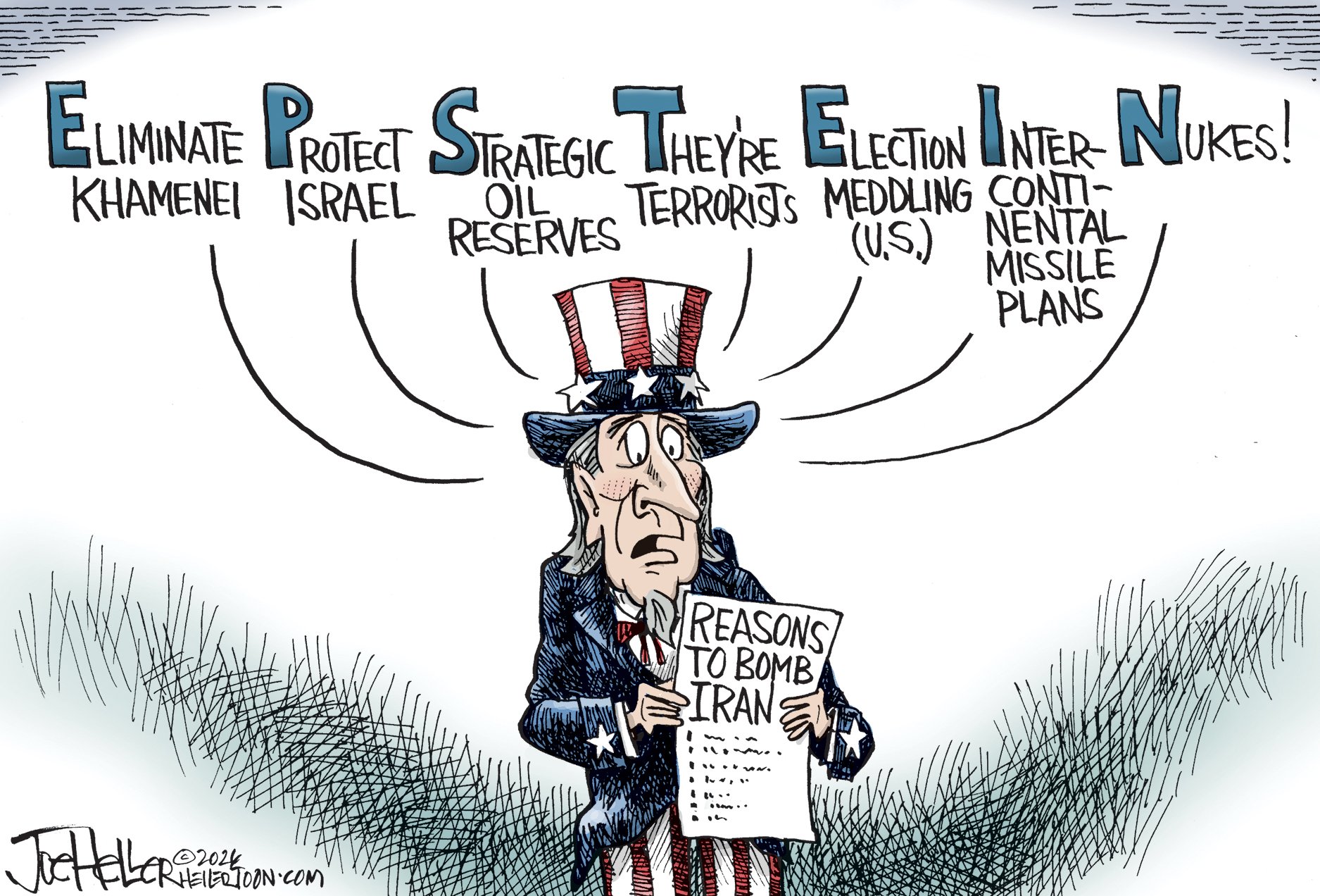 Political cartoon