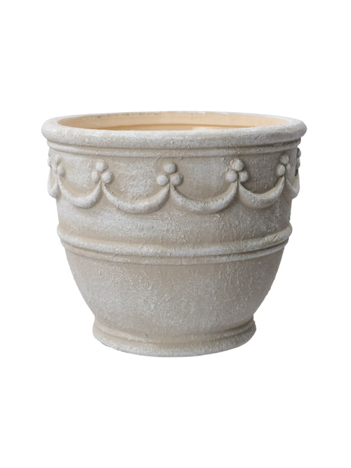 My Texas House Wave Embossed Ceramic Planter