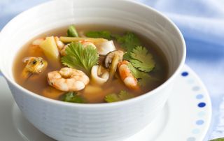 chunky soups, Tom Yum Seafood Soup