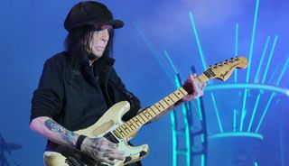 Mick Mars performs with Mötley Crüe at Nationals Park on June 22, 2022 in Washington, DC