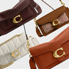 Coach Tabby bag on plain background