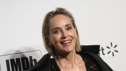 Actress Sharon Stone attends the 28th Annual Elton John AIDS Foundation Academy Awards Viewing Party on February 9, 2020 in West hollywood, california