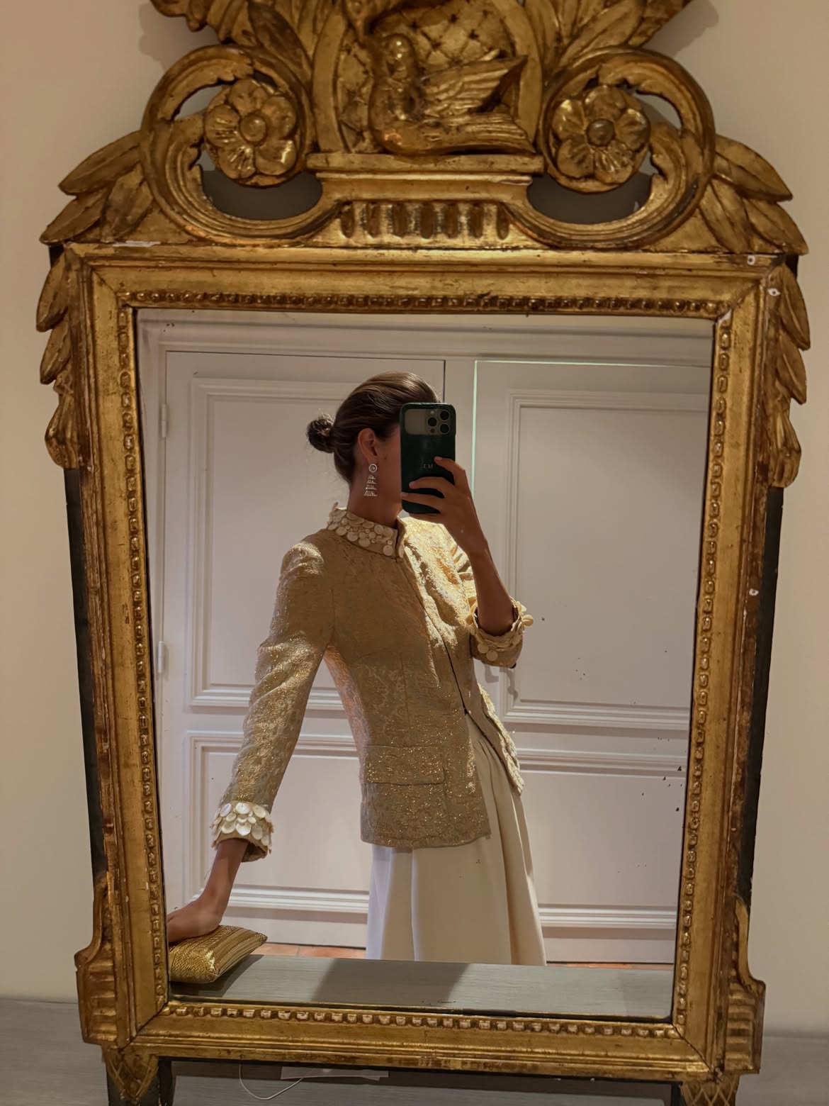 Maria de la Orden in brocade