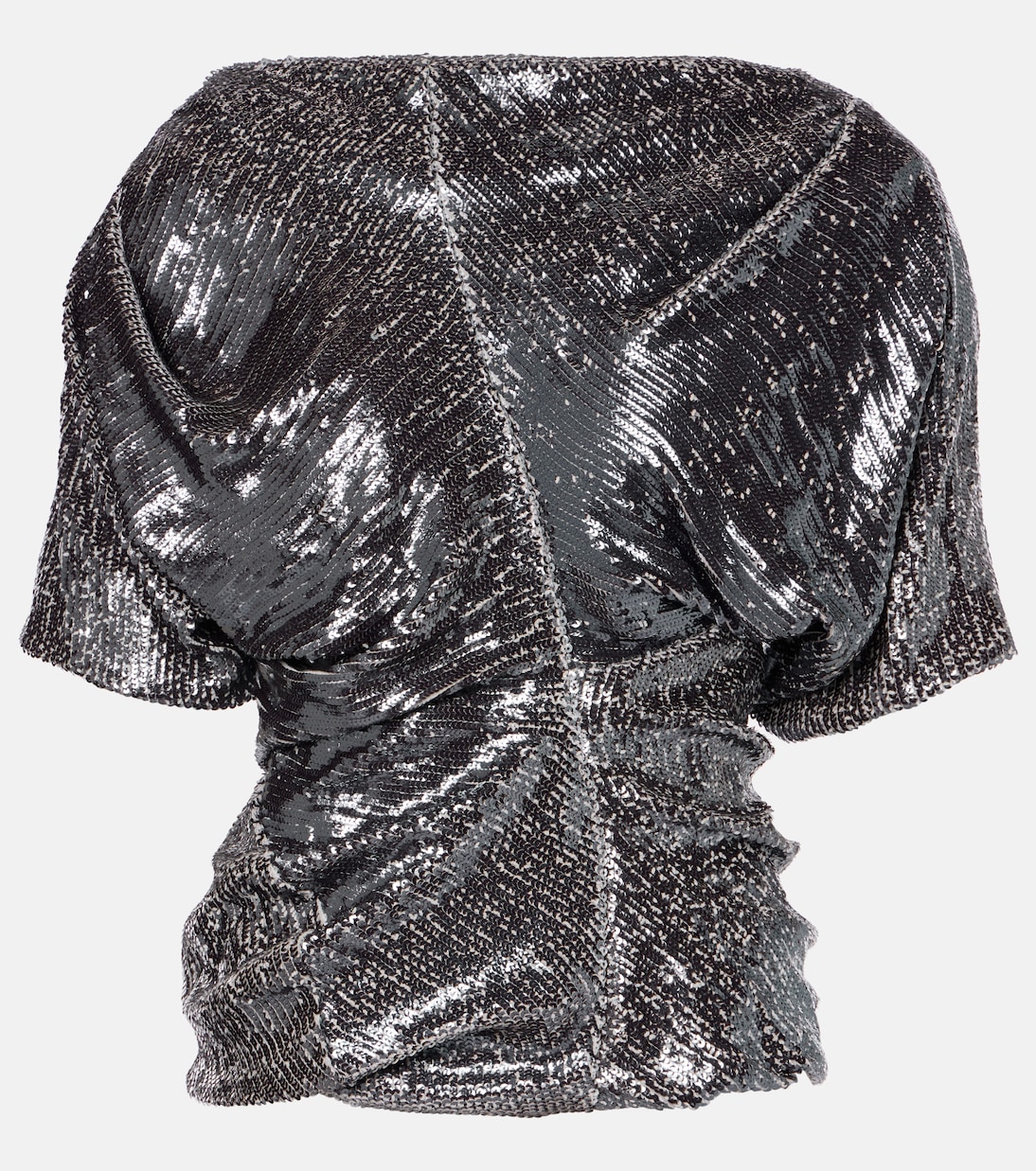 Sequined Ruched Top