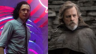 Tom HIddleston in Loki and Mark Hemill in Star Wars: The Last Jedi