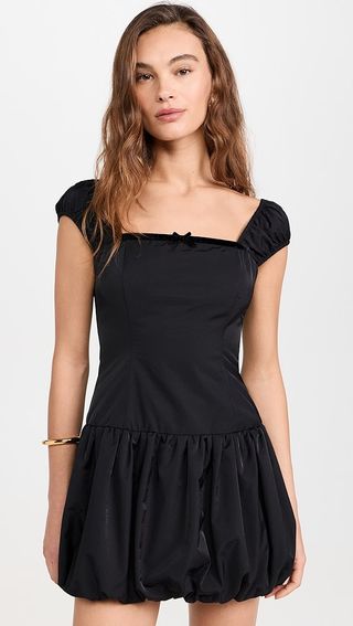 Wayf Bubble Hem Mini Dress