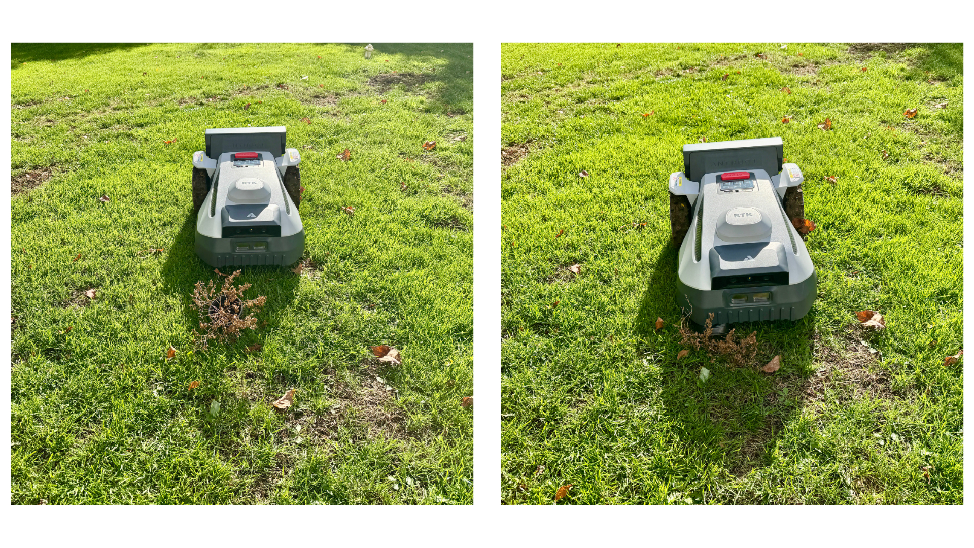 Anthbot N8 robot mower and leaf sweeper test and review