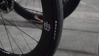 The Dutch Pro Continental squad pairs their Black Inc wheels with Maxxis tubular tyres
