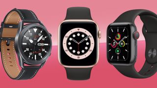 Tre af de bedste smartwatches: Samsung Galaxy Watch 3, Apple Watch 6 og Apple Watch 3