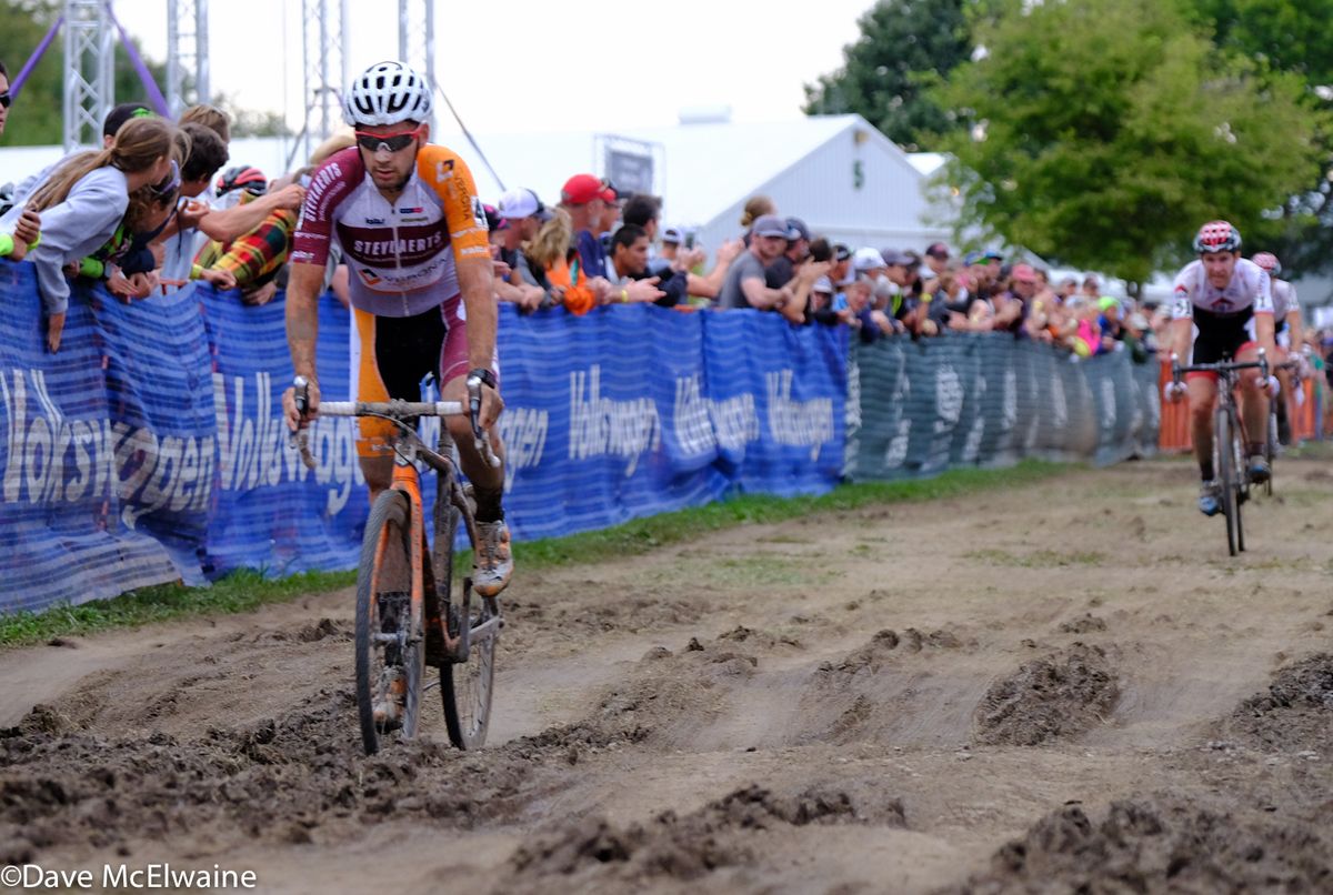 The mud had dried considerably since Friday night but there were still some challenges