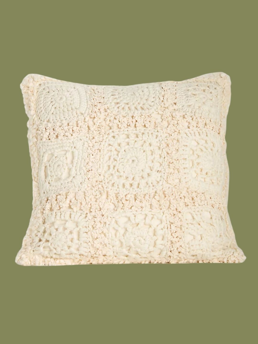 Anthropologie, Aspen Crochet Cushion