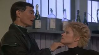 George Takei and Melanie Griffith in Miami Vice