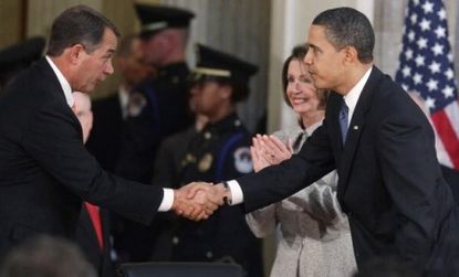 Obama and House Minority Leader John Boehner have been squaring off over financial reform