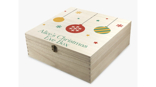 Wooden John Lewis personalised Christmas Eve box