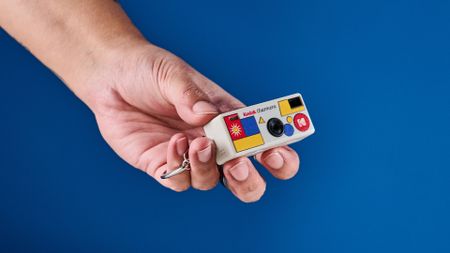 A Kodak Charmera keychain camera