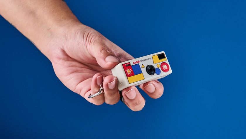 A Kodak Charmera keychain camera