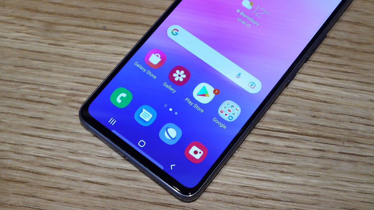 Bottom portion on a smartphone screen showing apps