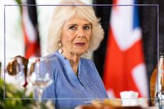 Queen Camilla attends a State Banquet hosted by President Ruto at State House, along with distinguished guests from Kenya and the United Kingdom on October 31, 2023 in Nairobi, Kenya