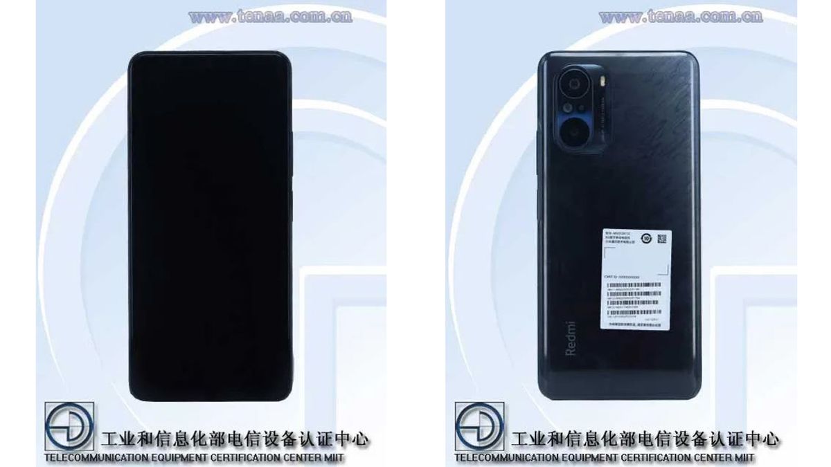 Redmi K40 leak on TENAA